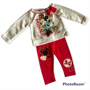 Disney Minnie Mouse 2 piece set 12 Months